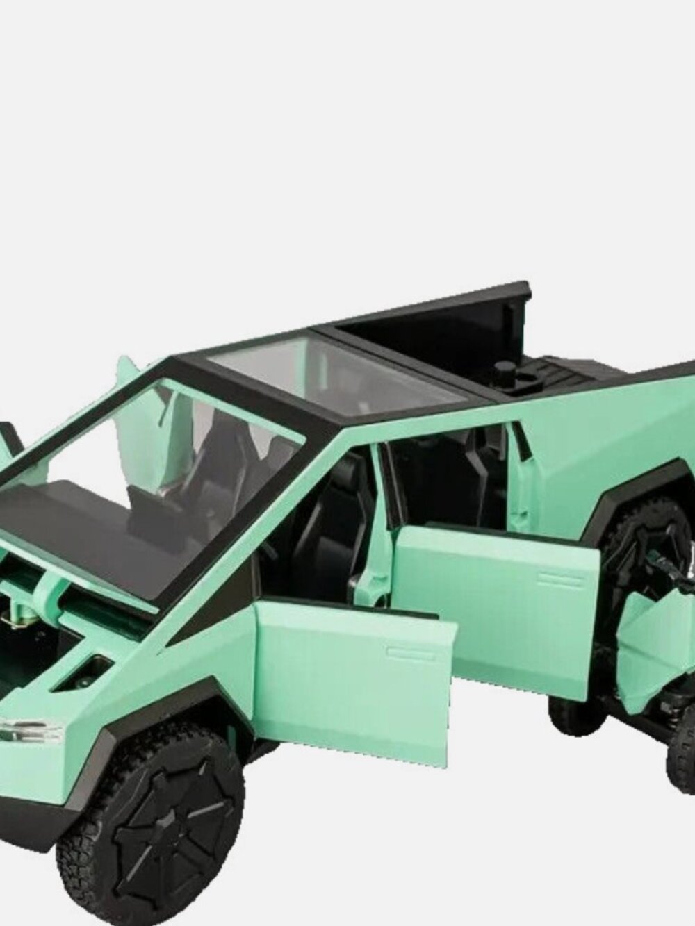 Realistic TOY Cyber Truck | Die Cast Collectible Inaugural Gift GREEN